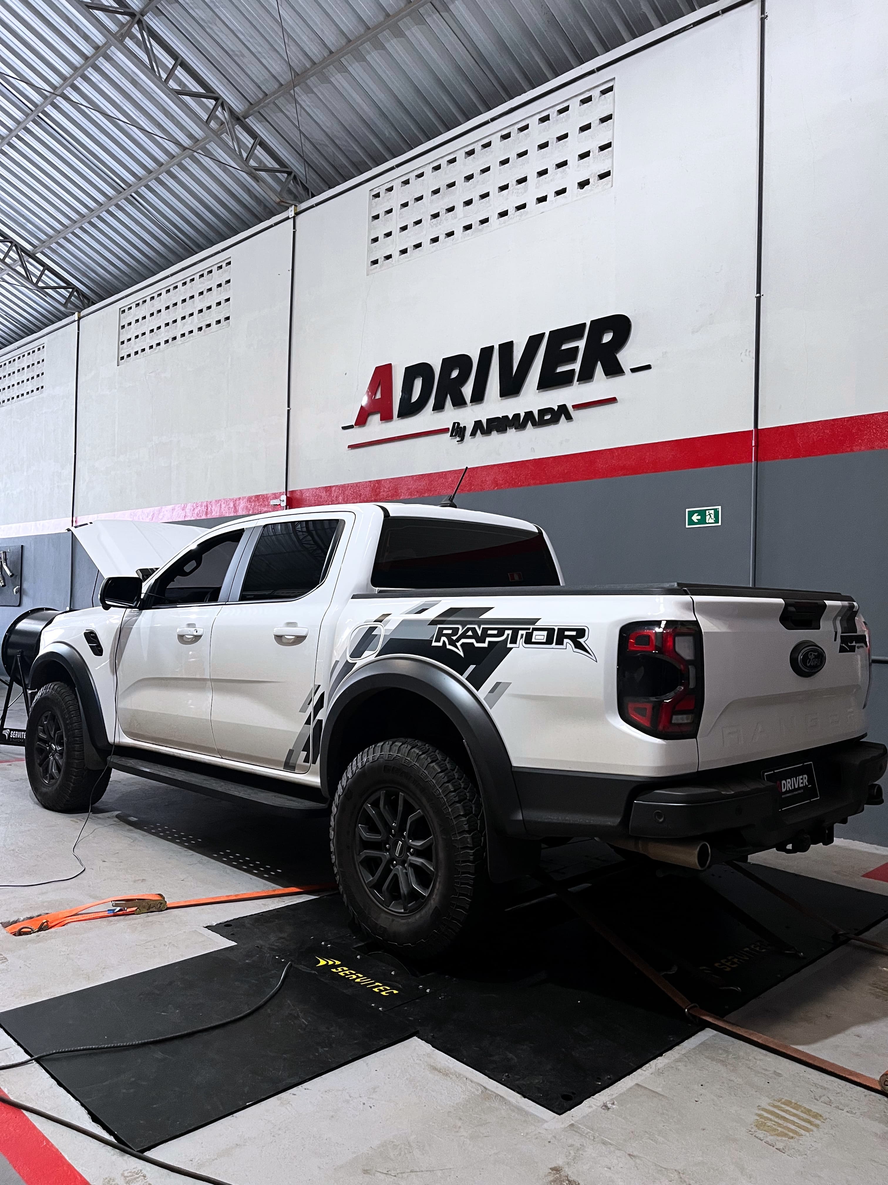 Pickup no dinamômetro da ADRIVER